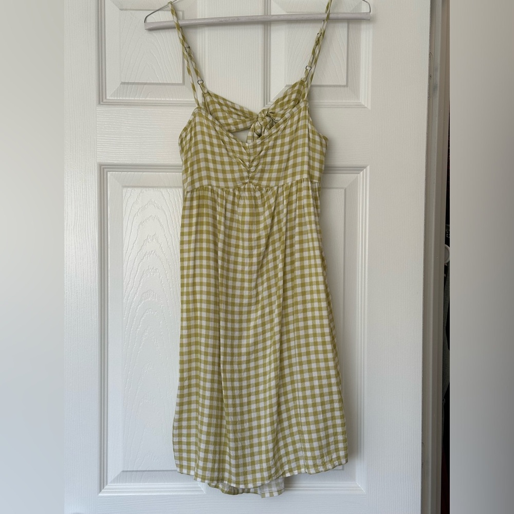 Green Gingham Mini Dress | Green Checkered Mini Dress | Green Mini Dress | Dress